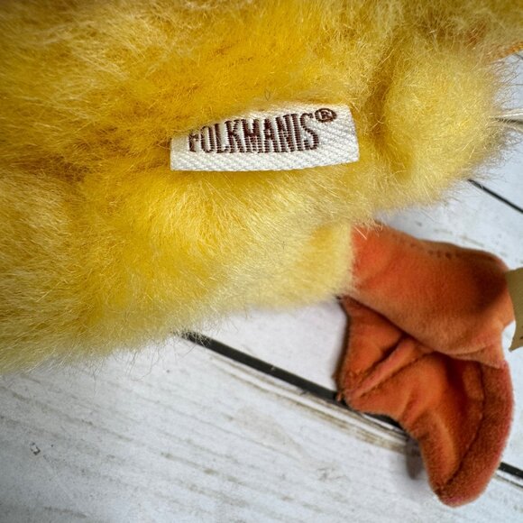 Folkmanis Yellow Duckling Hand Puppet Plush 15-FM060K Soft Realistic Toy - Picture 7 of 10